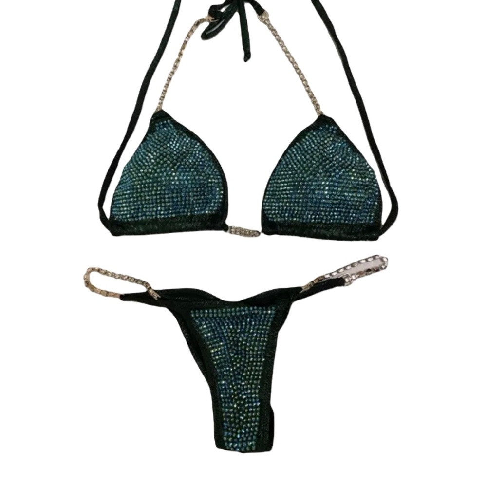 Green Bikini competition suit